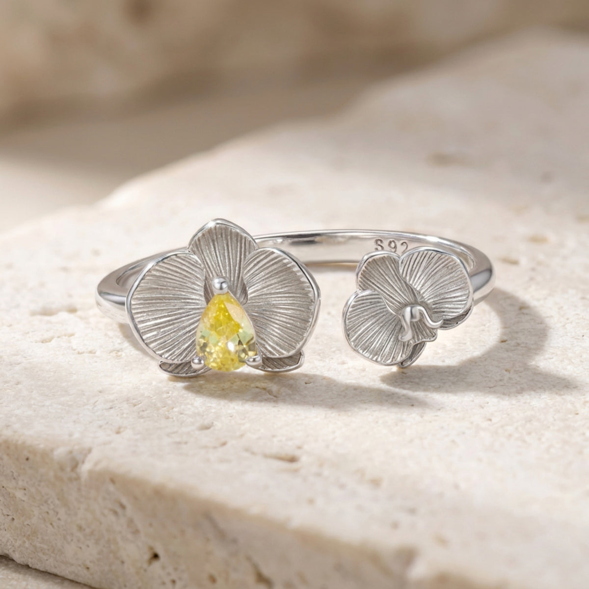 Anillo Orquídea - Plata .925