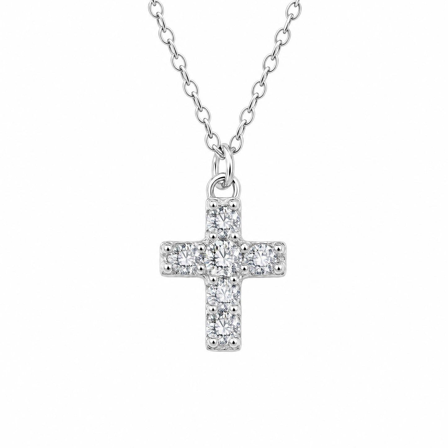 Collar Cruz Pavé - Plata .925