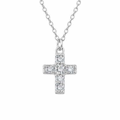 Collar Cruz Pavé - Plata .925
