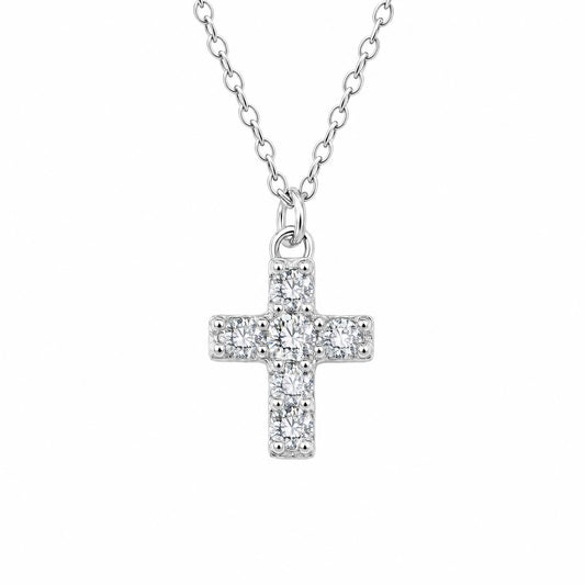 Collar Cruz Pavé - Plata .925