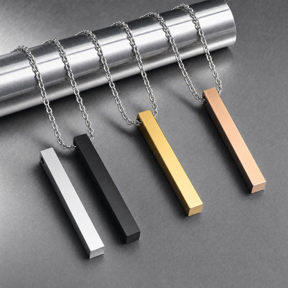 Collar Barra Vertical - Acero Inox.
