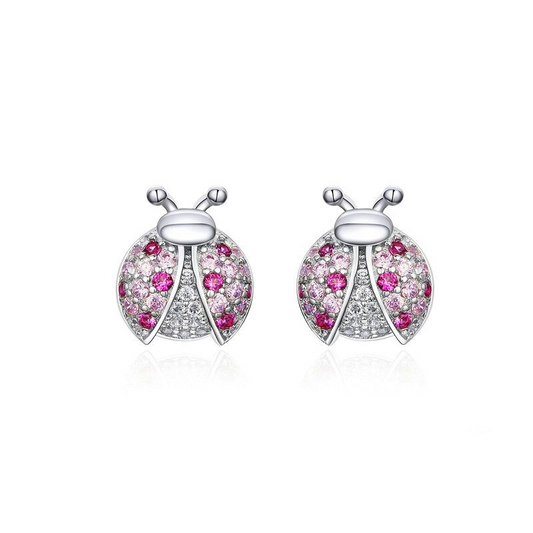 Aretes Ladybug - Plata .925